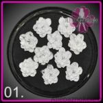 01N=25 silikonowe kwiatuszki 3D 10szt kwiaty kwiatki