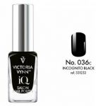 036 Incognito Black SALON NAIL POLISH IQ Victoria Vynn lakier klasyczny 9 ml