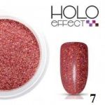 efekt HOLO różowy light pink #7 nr 7 pyłek syrenka do wcierania effect holograficzny multikolor