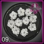 09N cz silikonowe kwiatuszki 3D 10szt kwiaty kwiatki