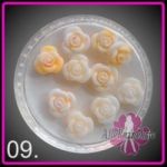 09 silikonowa róża 3D 10szt róże różyczka różyczki silikonowe