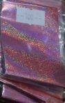 100D jasnoróżowa glitter folia transferowa do odcisku foil 17032020 18032020