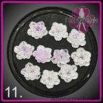11N jf silikonowe kwiatuszki 3D 10szt kwiaty kwiatki