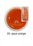 053 Aqua Orange żel party Sunny Nails gel kolorowy do paznokci glass