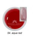 054 Aqua Red żel party Sunny Nails gel kolorowy do paznokci glass