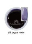 055 Aqua Violet żel party Sunny Nails gel kolorowy do paznokci glass