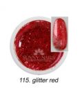 115 Glitter Red żel party Sunny Nails gel kolorowy do paznokci