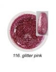 116 Glitter Pink żel party Sunny Nails gel kolorowy do paznokci