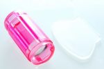 różowy bezbarwny stempel clear przezroczysty pieczątka Nail Stamper duży