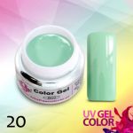 20 Pastel Green żel allepaznokcie gel kolorowy do paznokci = party 021