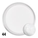 44 akryl puder proszek akrylowy biały ze srebrnym pyłem 4g