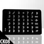blaszka do stempli CK-08 allepaznokcie płytka ck08