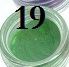 19 pigment FLUO święcący w ciemności pastelowy zielony neonowy dymki dymek smokey nails efekt powder