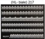 HL217 naklejki nalepki koronki białe delikatne ramki