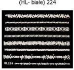 HL-224 naklejki nalepki koronki białe delikatne ramki