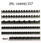HL-217 naklejki nalepki koronki czarne delikatne ramki