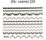 HL-229 naklejki nalepki koronki czarne delikatne ramki