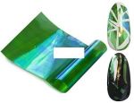 14 ciemnazieleń szkło broken glass aurora folia do efektu szkła effect efect 24022020