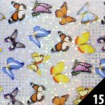 15 motylki folia transferowa do odcisku foil