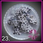 23 cz silikonowe kwiatuszki 3D 10szt kwiaty kwiatki