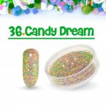 36 candy dream  sugar efekt szronu frost matowy matu do wcierania