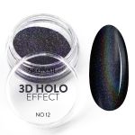 neonail 3D HOLO Effect NO 12 Fioletowy efekt MULTIHOLOGRAFIX pyłek do wcierania multikolor BENZYNA