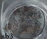 SREBRNE blaszki sb3 chińskie znaczki metalowe 10szt do zdobienia paznokci