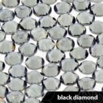 cyrkonie ss 3 a\'la Swarovski szare grafitowe black diamond  kolorów 100 szt ss3