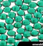 cyrkonie ss 3 a\'la Swarovski emerald zielone ok. 100 szt ss3