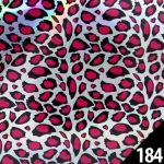 184 różowa panterka folia transferowa do odcisku foil