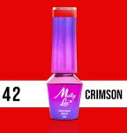 42 MollyLac Crimson 5ml Lakier hybrydowy hybryda