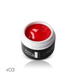 Hybrid Gel 3D 03 czerwony red HYBRYDA THE GARDEN OF COLOUR żel do zdobień 5g plastiline