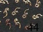 złote blaszki 44 metalowe 10szt do zdobienia paznokci