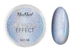 neonail 3D HOLO Effect 08 WHITE SILVER efekt MULTIHOLOGRAFIX pyłek do wcierania multikolor BENZYNA