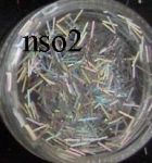 nso2 niteczki hologramowe spiderweb nitki igiełki do paznokci długie sianko