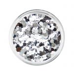 kółka confetti srebrne srebrny mix  kółeczka koła okrągłe miks metaliczne fleksy