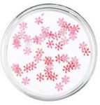 Snowflakes śnieżynki czerwone materiałowe Ozdoba do paznokci