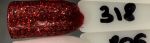318 brokatowy valentine glitter burgundy red 7 ml lakier hybrydowy UV Hybrid walentynki