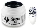 Spider Gel METALICZNY CZARNY BLACK METALIC żel do zdobień pajęczyna  black2022 3g 3ml