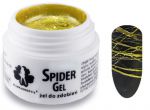 Spider Gel METALICZNY ZŁOCISTY GOLDEN METALIC żel do zdobień pajęczyna Allepaznokcie 5g 5ml