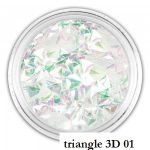 triangle 3D 01 trójkąciki Romby 3D Diamenty Kryształki lodu kostka shine shapes diamond