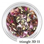 triangle 3D 11 trójkąciki Romby 3D Diamenty Kryształki lodu kostka