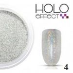 efekt HOLO srebrny silver #4 nr 4 pyłek syrenka do wcierania effect holograficzny