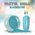 efekt PASTEL HOLO rainbow pyłek syrenka do wcierania effect holografic