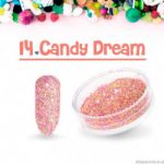 14 candy dream  sugar efekt szronu frost matowy matu do wcierania