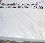 C4 ręczniki celulozowe do pedicure 40x50cm 100szt papierowe tłoczone