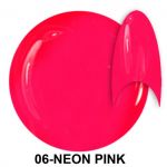 06 Neon Pink = allepaznokcie 123 żel kolorowy NTN 5g 5ml new technology nails =base one neon 03
