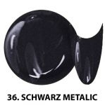36 Schwarz Metalica żel kolorowy NTN 5g 5ml new technology nails