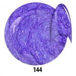 144 Brokatowy Fiolet żel kolorowy NTN 5g 5ml new technology nails