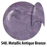 S40 Metallic Antique Bronze żel kolorowy NTN 5g 5ml new technology nails